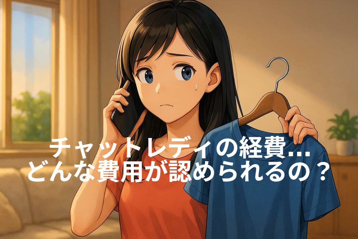 チャットレディの経費の種類が気になる女性の画像