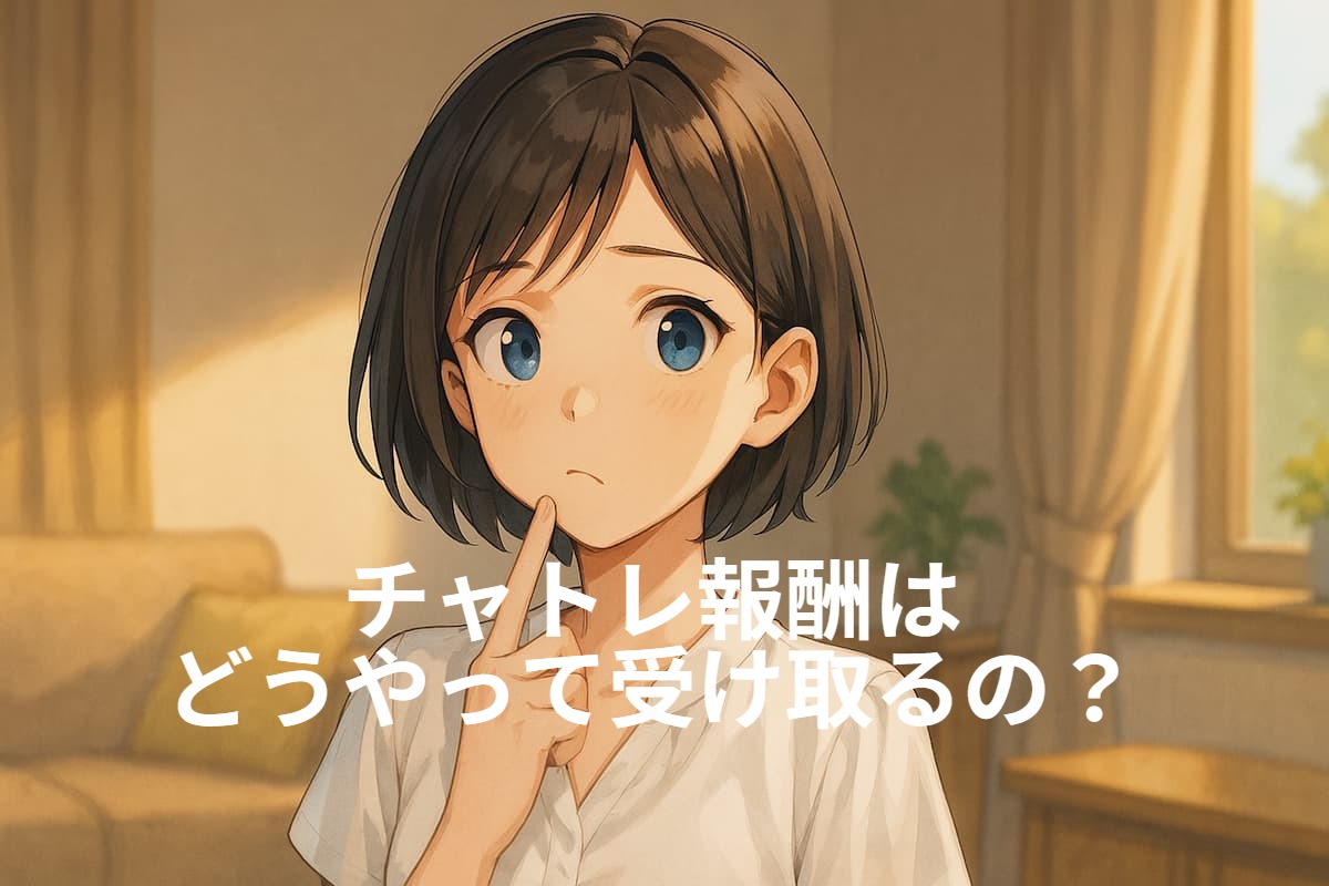 チャットレディの報酬の支払方法が気になる女性の画像