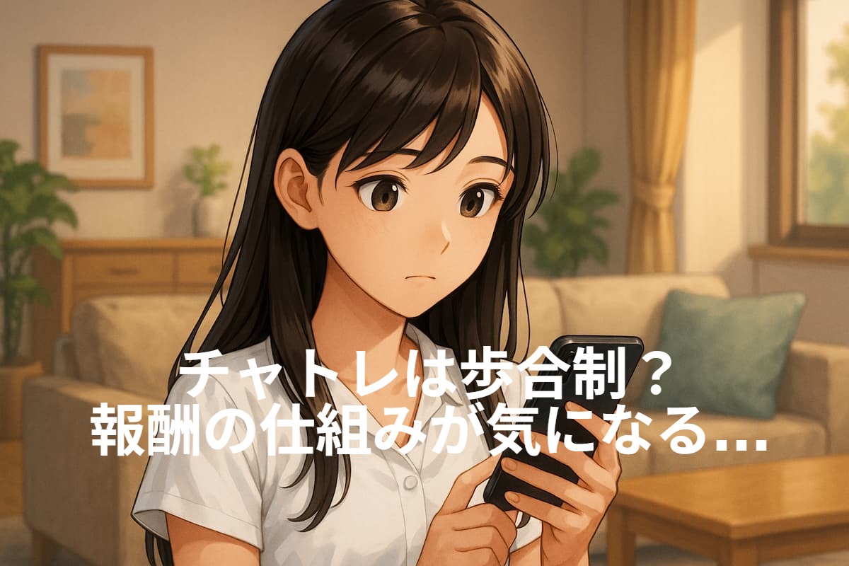 チャットレディの報酬の仕組みを知りたい女性の画像