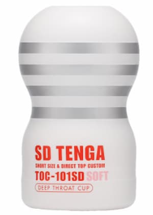 口コミで人気のオナホール「SD TENGA SOFT DEEP THROAT CUP」のパッケージ画像。