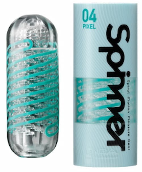 口コミで人気のオナホール「TENGA SPINNER 04PIXEL」のパッケージ画像。