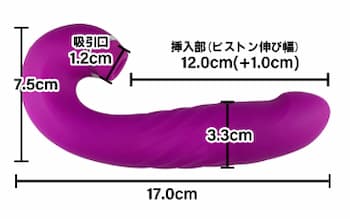 女性におすすめの口コミで人気のバイブ「ティンアナゴ」のパッケージ画像。