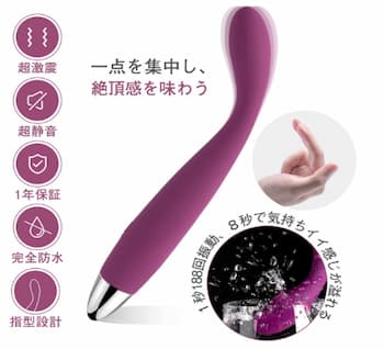 女性におすすめの口コミで人気のバイブ「SVAKOM Coco バイブ」のパッケージ画像。