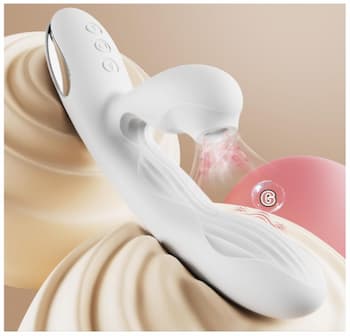 女性におすすめの口コミで人気のバイブ「白い・恋人バイブ」のパッケージ画像。