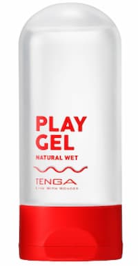 オナホ用のおすすめ人気ローション「TENGA PLAY GEL NATURAL WET」のパッケージ画像。