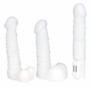 女性におすすめな口コミで人気のディルド「白い巨根」のパッケージ画像。