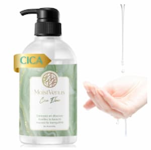 女性におすすめな人気ローション「W受賞・皮膚科医監修!MoistVenus Cica Elixir」のパッケージ画像。