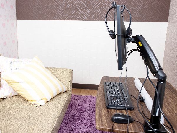 宮城・仙台でおすすめの大手チャットレディ事務所「アリアチャット仙台国分町店」の店内写真。